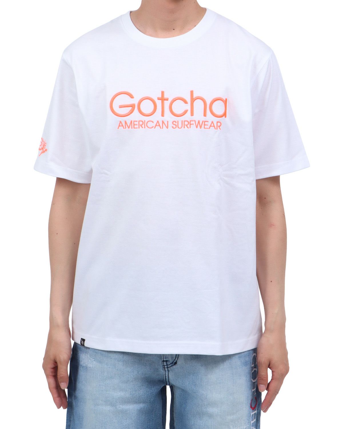 ホワイト：174cm62kg(Lサイズ着用)