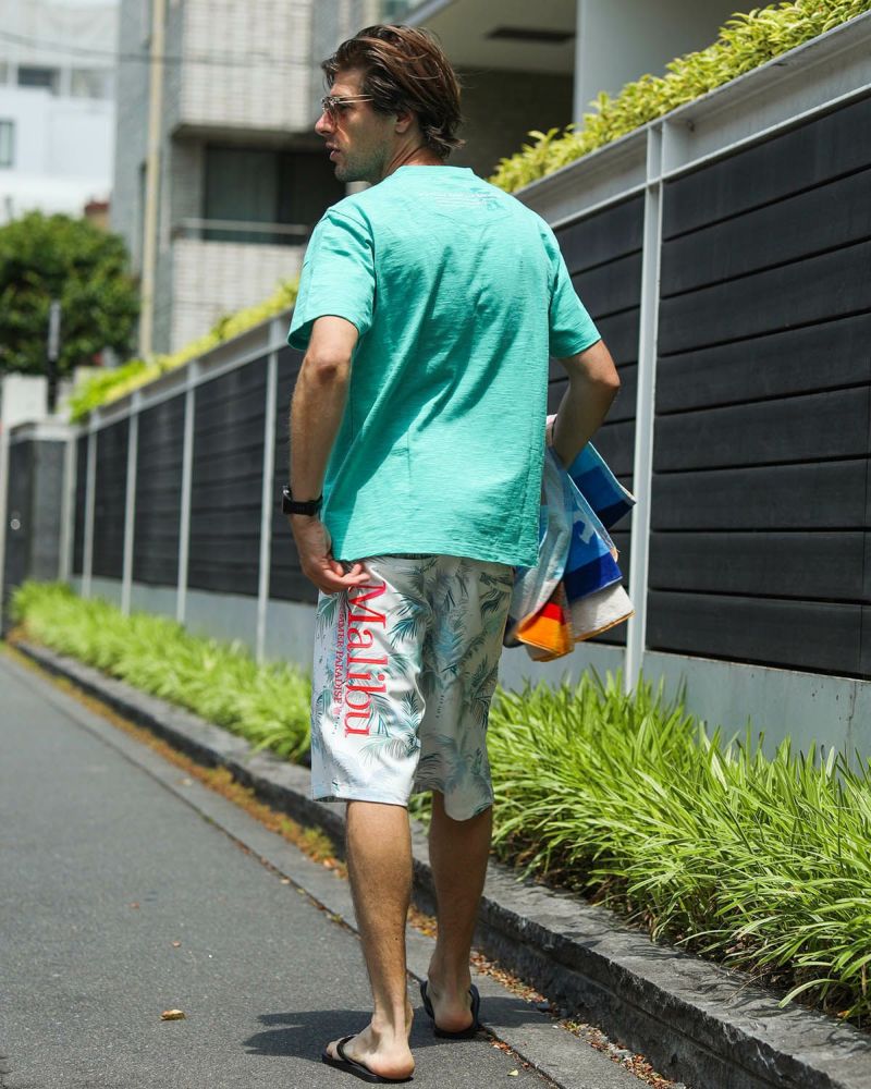 ミントグリーン：183cm/70kg(Lサイズ着用)