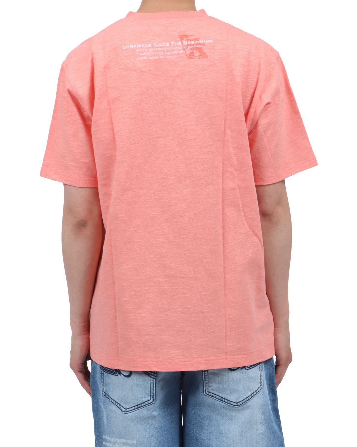 サーモンピンク：174cm62kg(Lサイズ着用)