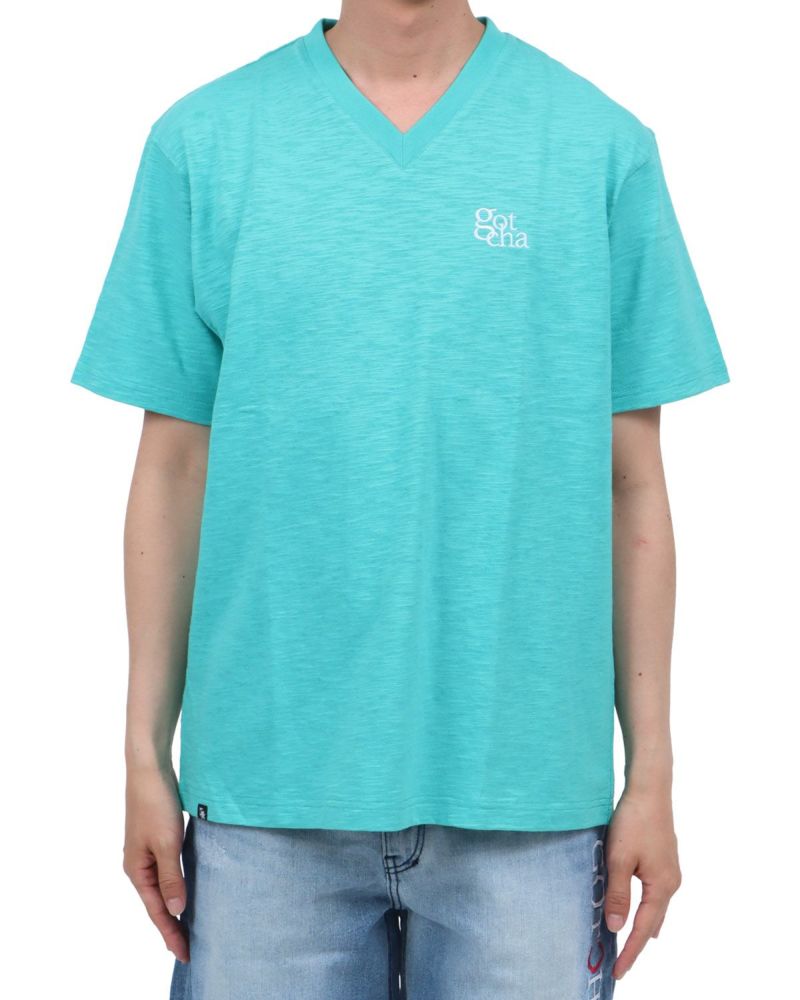 青いストライプVネックTシャツ AZUL ストライプ Vネック Tシャツ - メルカリ
