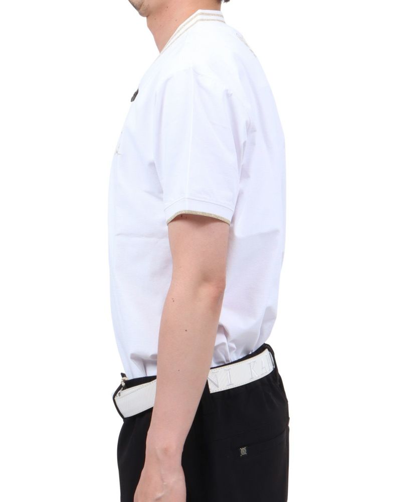 ホワイト：174cm62kg(Lサイズ着用)