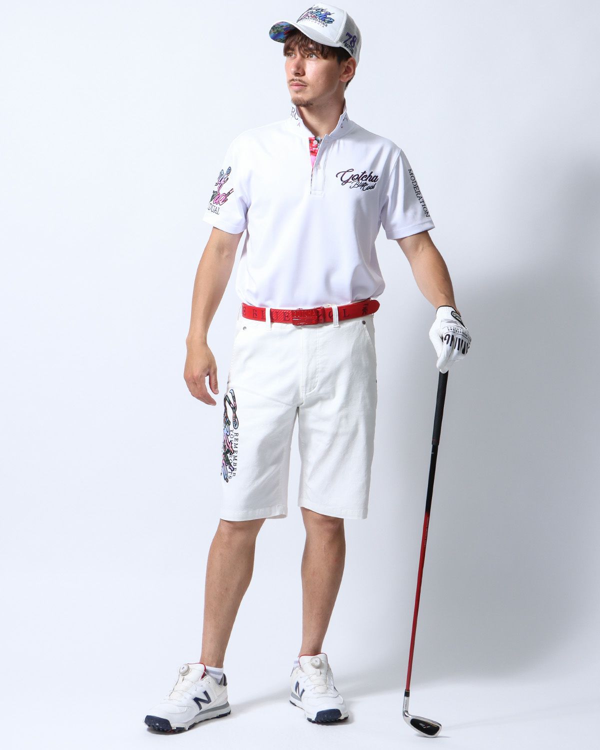 パープル：180cm/70kg(Lサイズ着用)