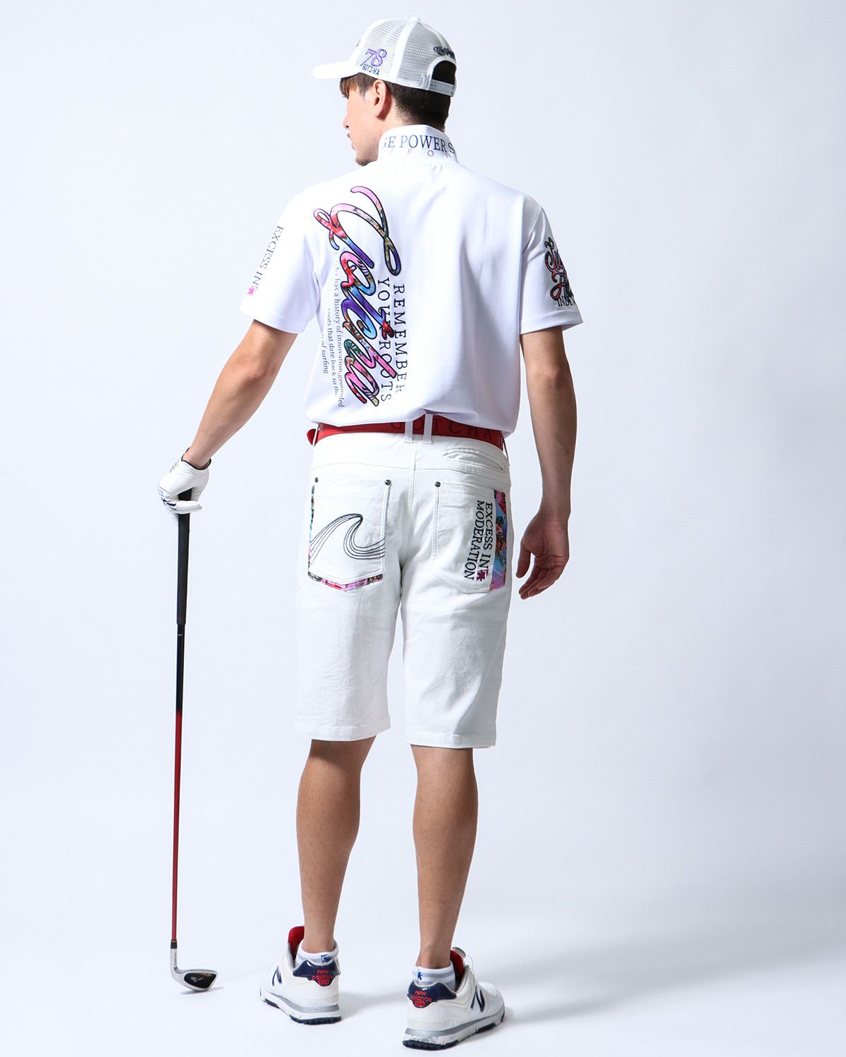 パープル：180cm/70kg(Lサイズ着用)