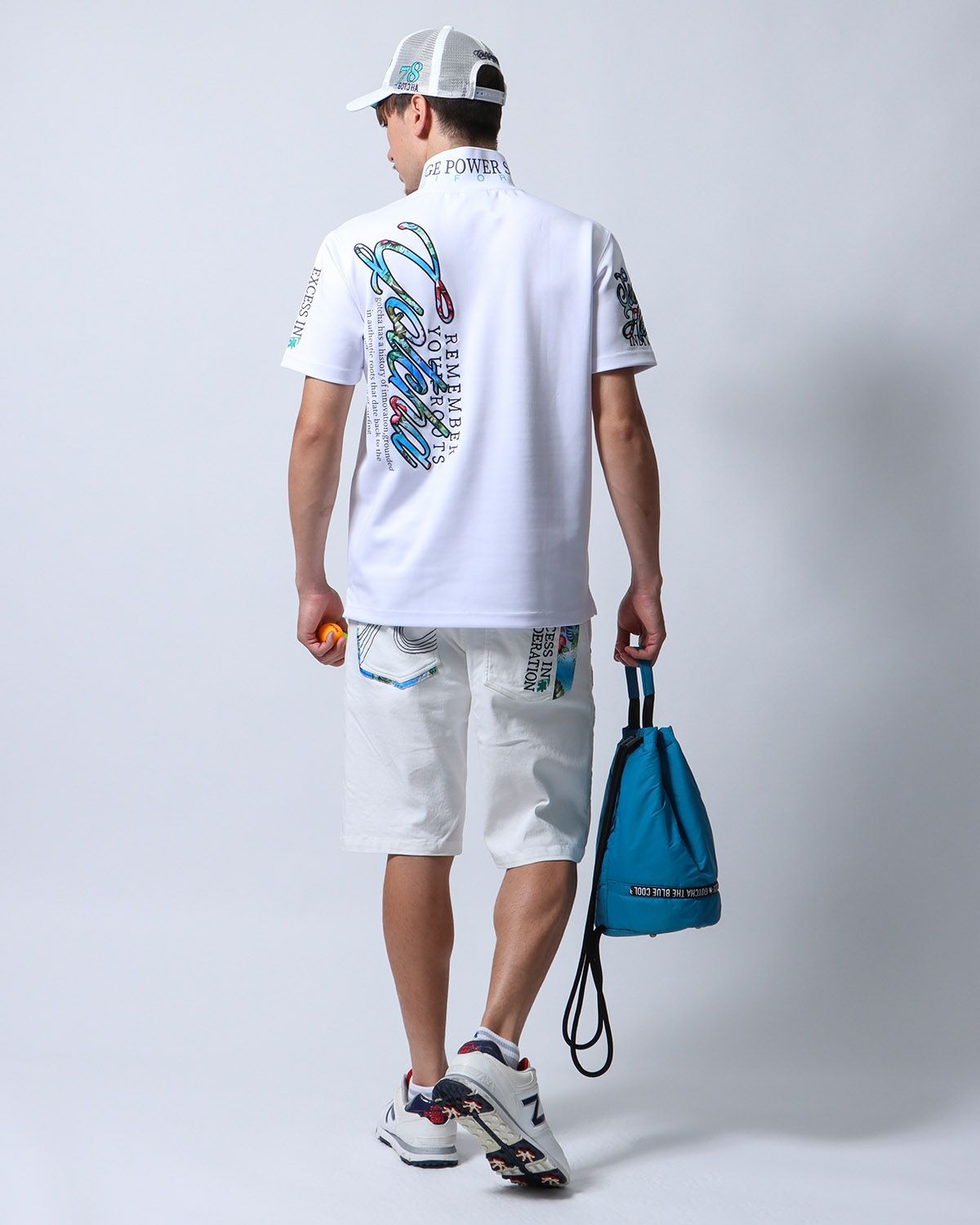 ホワイト：180cm/70kg(Lサイズ着用)