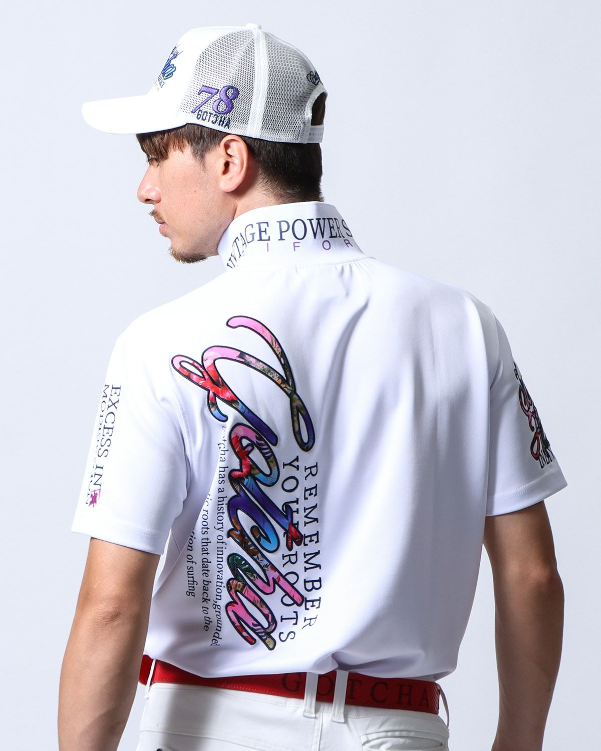 パープル：180cm/70kg(Lサイズ着用)