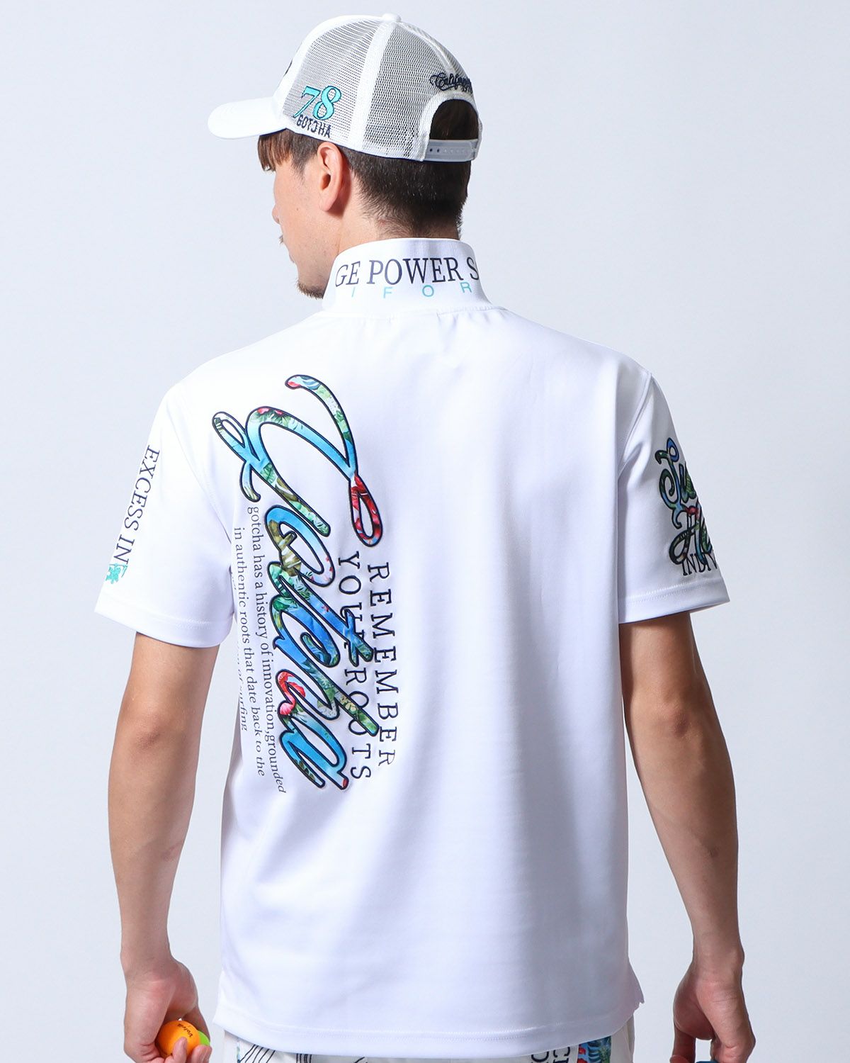 ホワイト：180cm/70kg(Lサイズ着用)