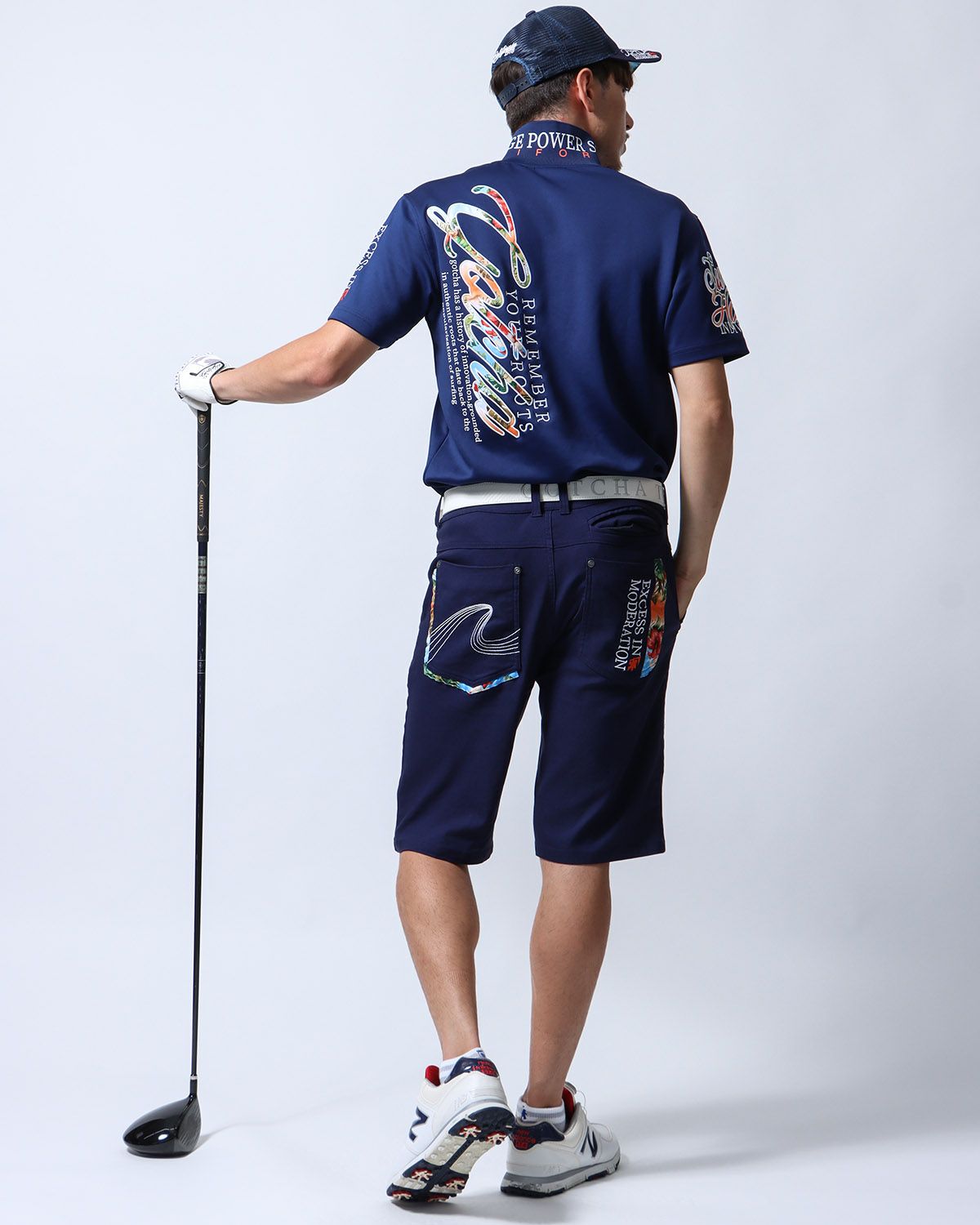 ネイビー：180cm/70kg(Lサイズ着用)