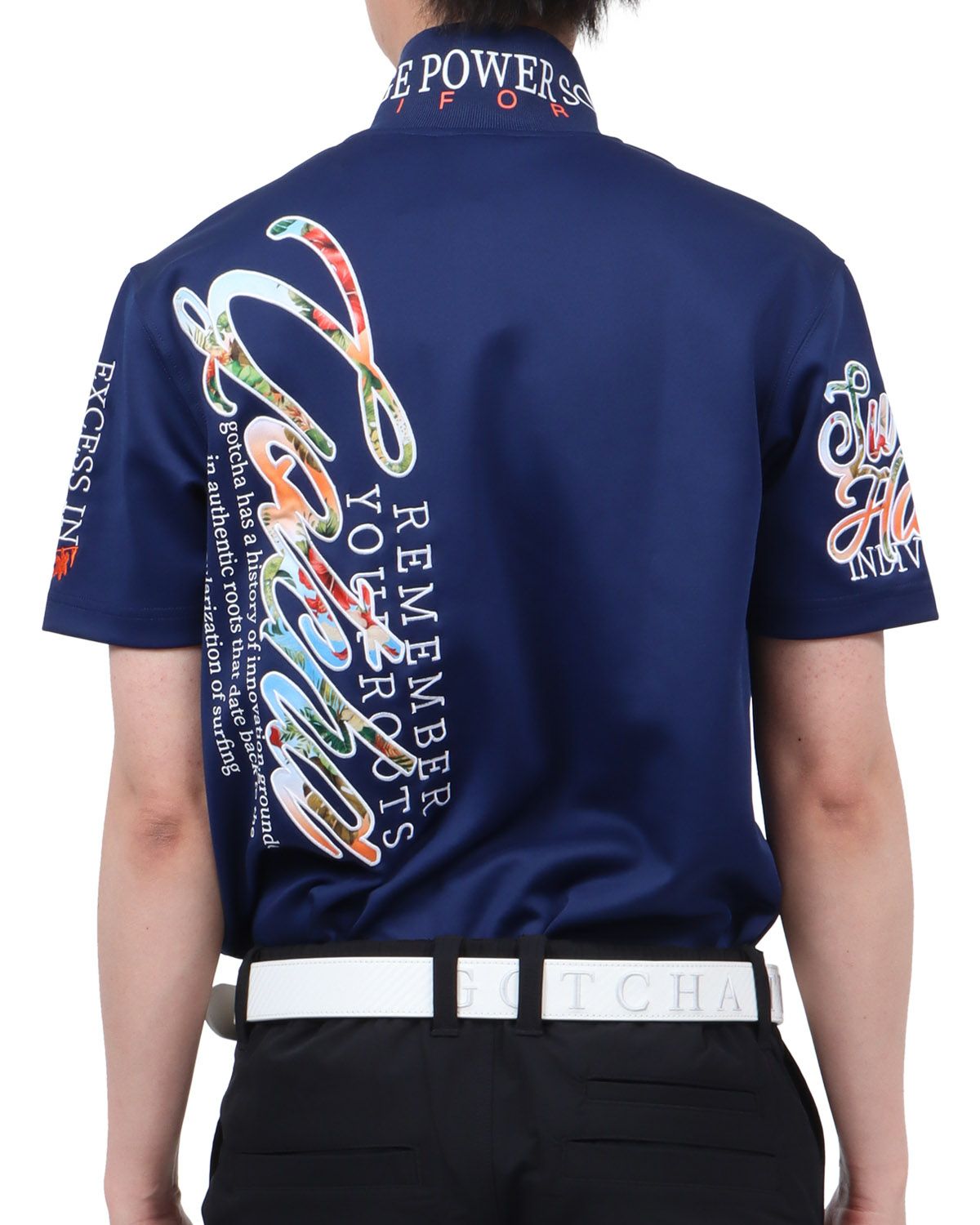 ネイビー：174cm62kg(Lサイズ着用)