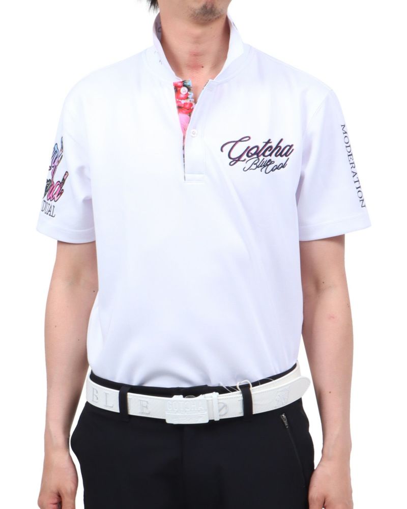 坊*！様 新品PXGゴルフポロシャツ ホワイト　2XLサイズ ゴルフ ウェアメンズ Tシャツ トップス PXG 半袖 ポロシャツ