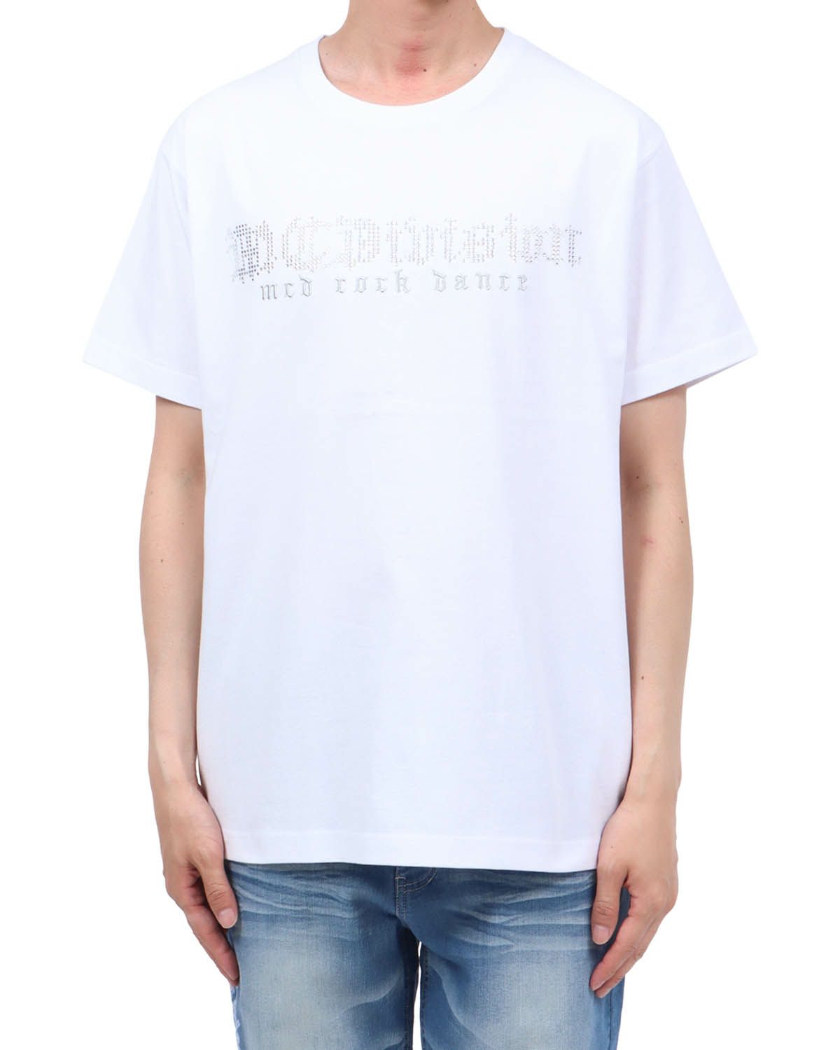 ホワイト：174cm62kg(Lサイズ着用)