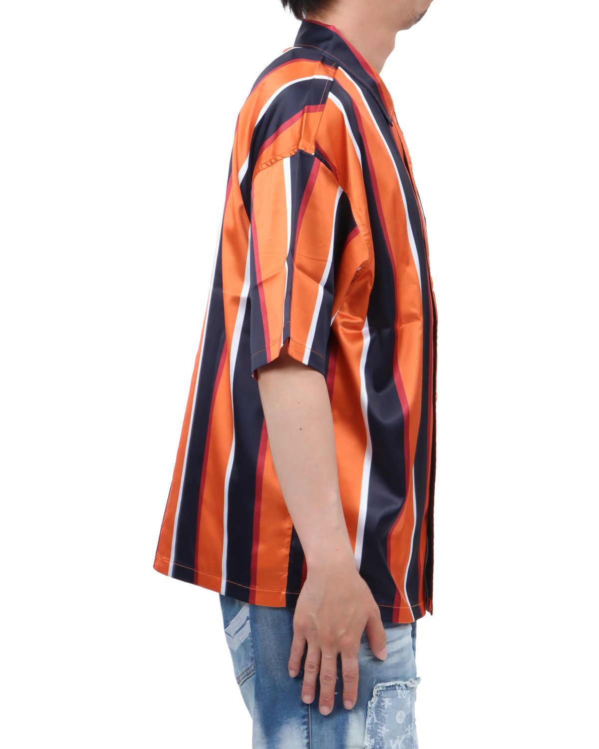 オレンジ：174cm62kg(Lサイズ着用)