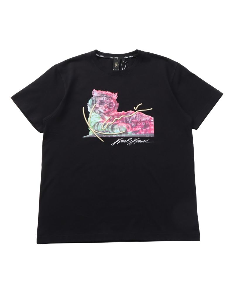 KARL KANI◆カールカナイ ロゴ Tシャツ Logo print [Black] Karl Kani カールカナイ メタリック ロゴ刺繍 ハイブリッド