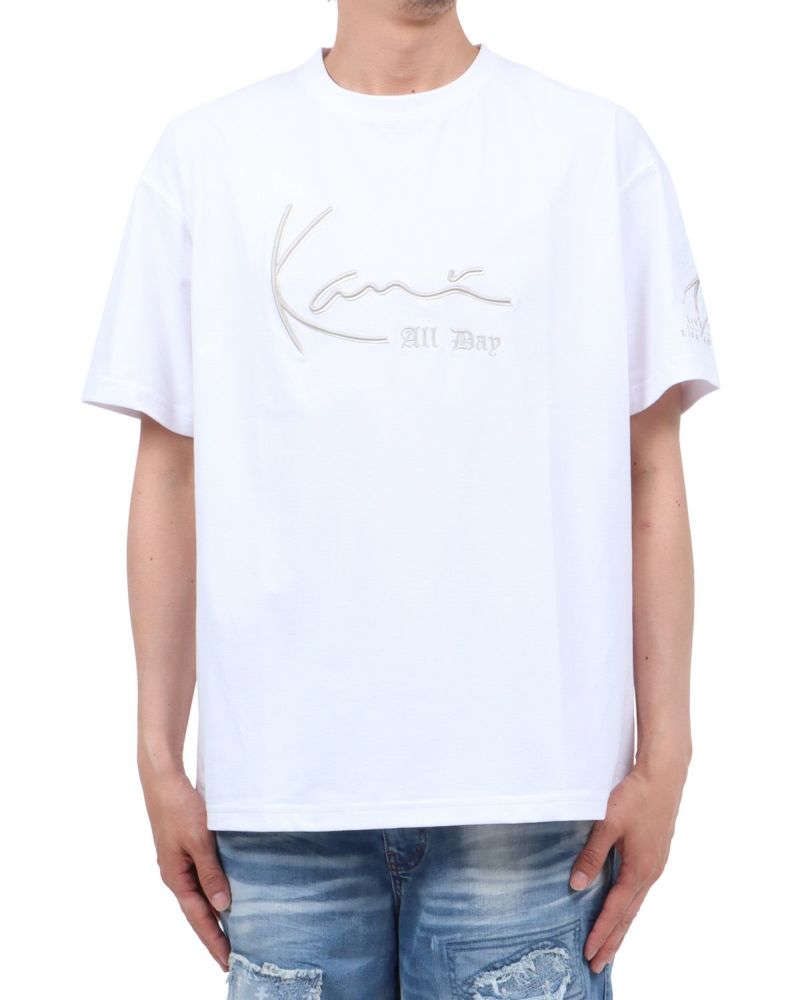 ホワイト：174cm62kg(Lサイズ着用)