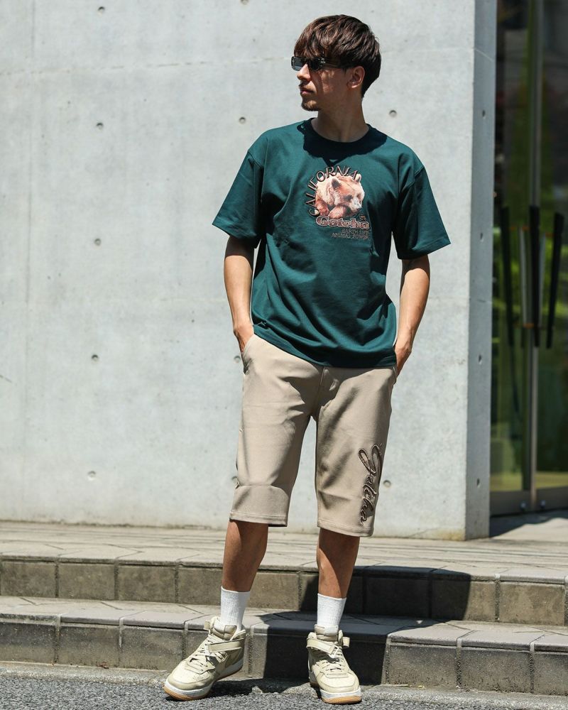 ベージュ：180cm/70kg(Lサイズ着用)