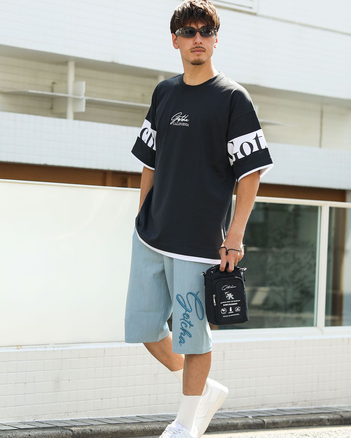 ブルー：180cm/70kg(Lサイズ着用)