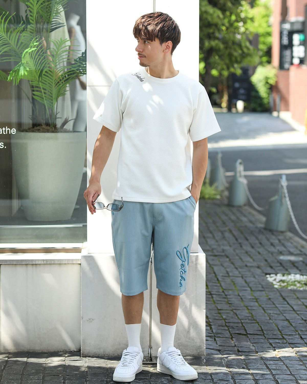 ブルー：180cm/70kg(Lサイズ着用)