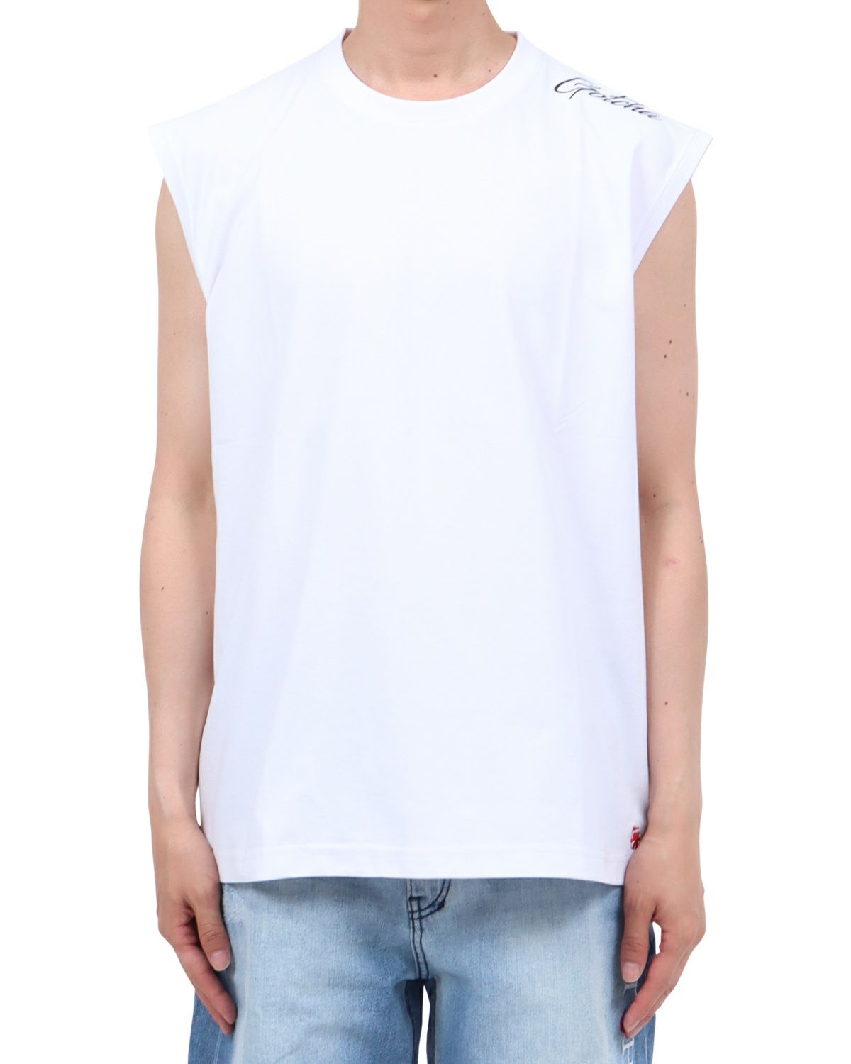 ホワイト：174cm62kg(Lサイズ着用)