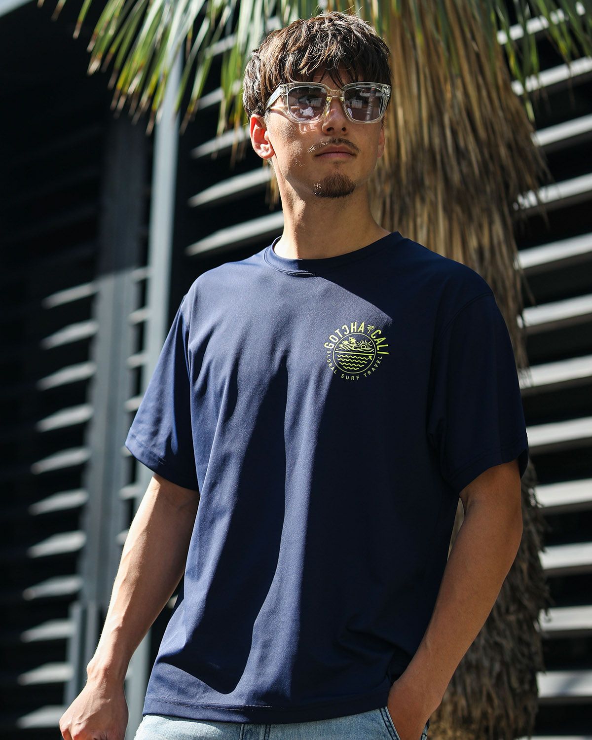 ネイビー：180cm/70kg(Lサイズ着用)