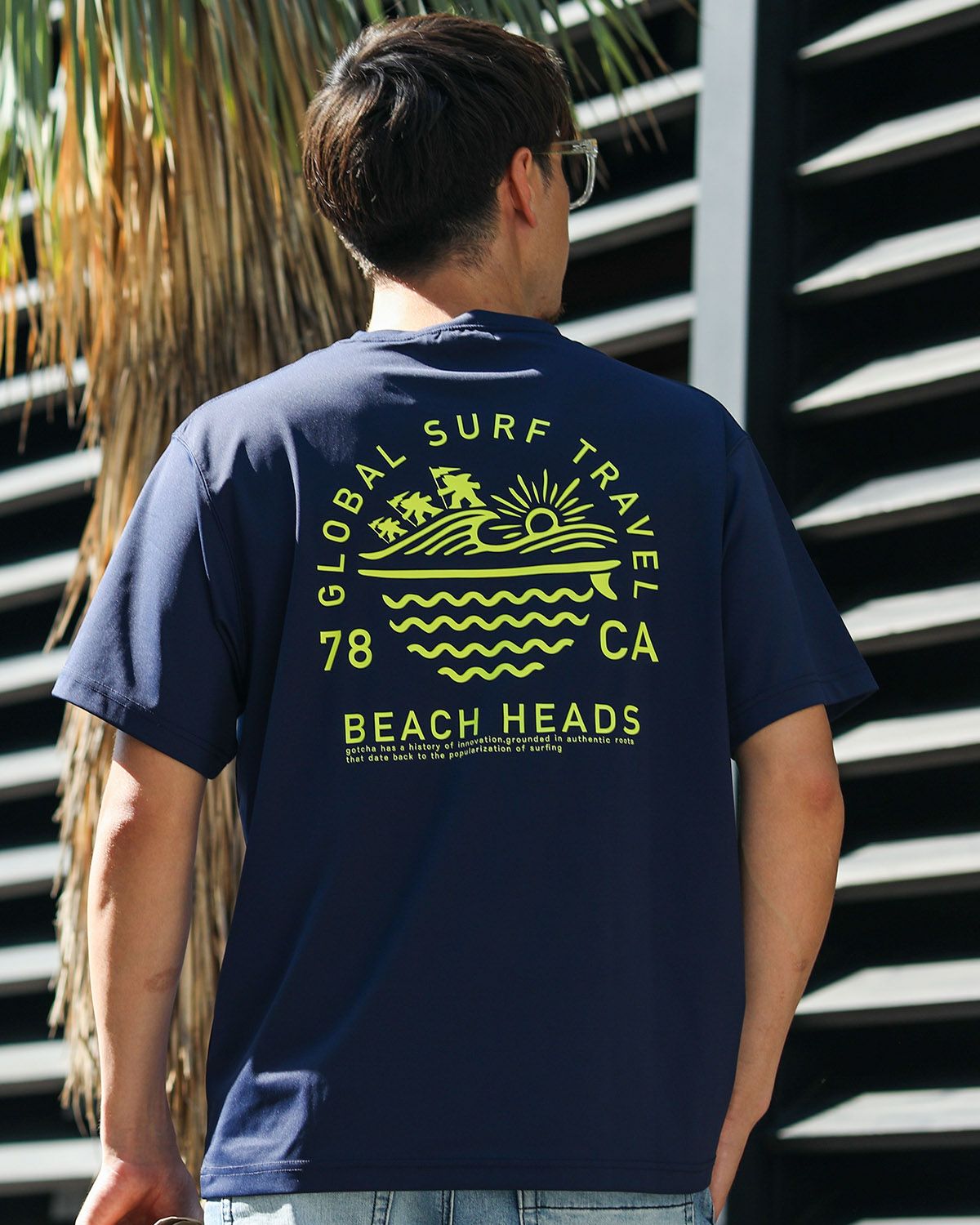 ネイビー：180cm/70kg(Lサイズ着用)