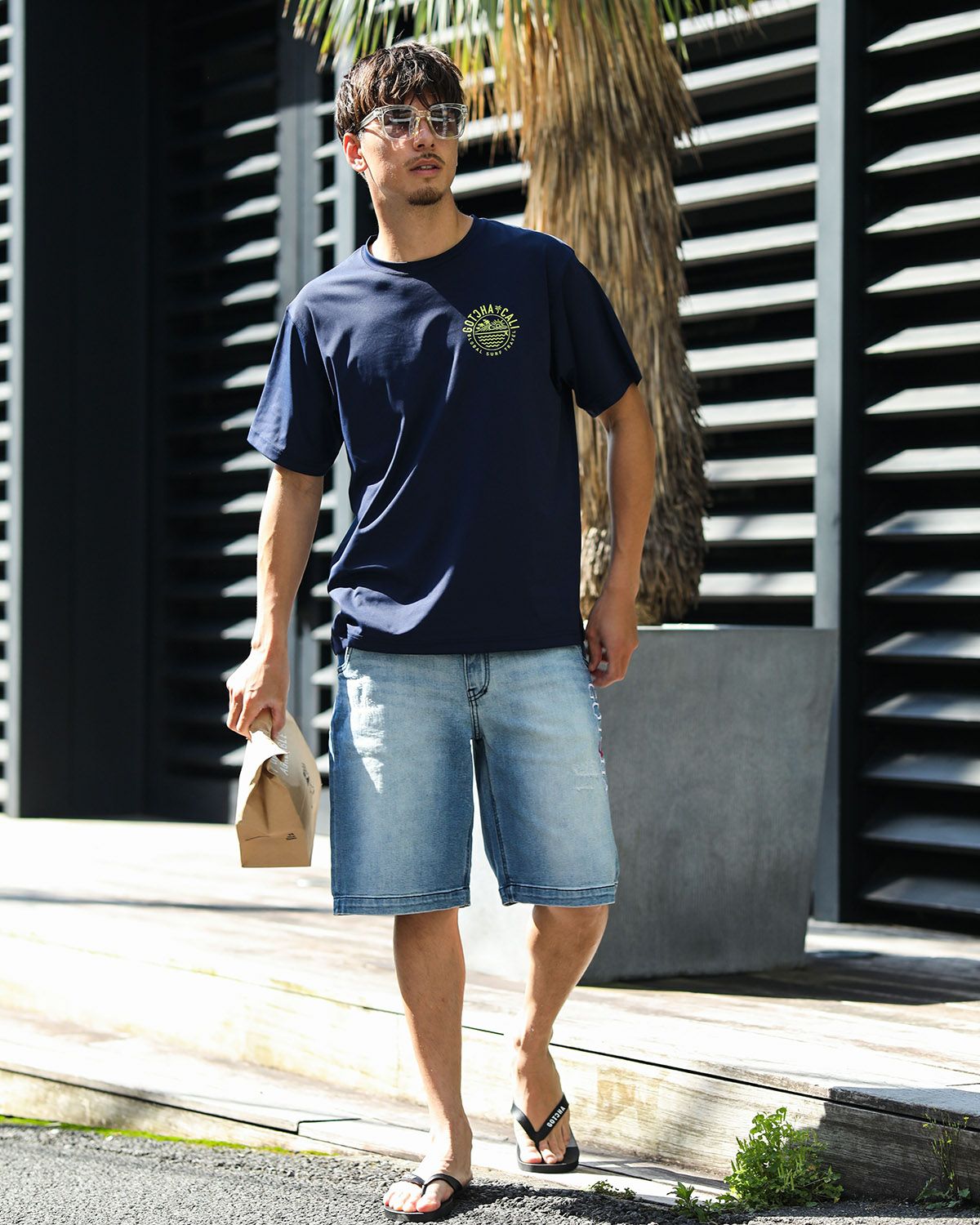 ネイビー：180cm/70kg(Lサイズ着用)