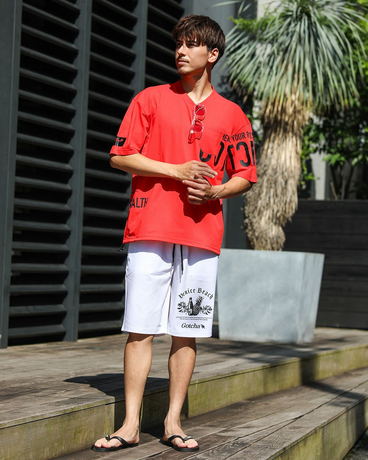 オレンジ：180cm/70kg(Lサイズ着用)