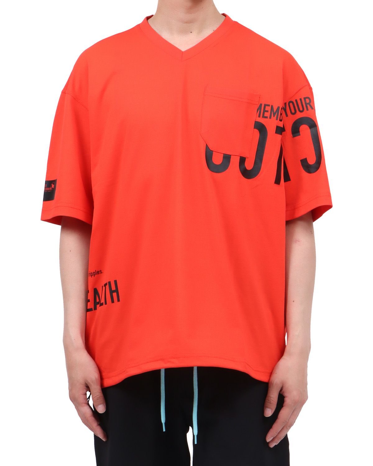 オレンジ：174cm62kg(Lサイズ着用)