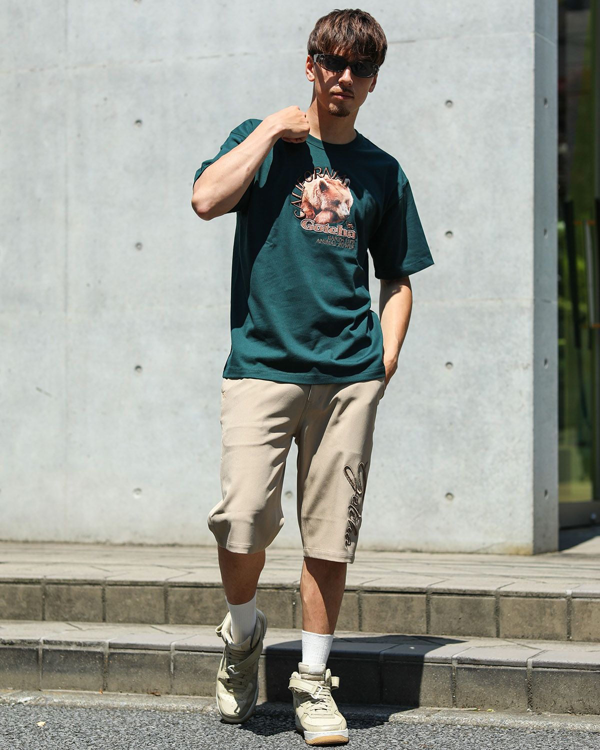 グリーン：180cm/70kg(Lサイズ着用)