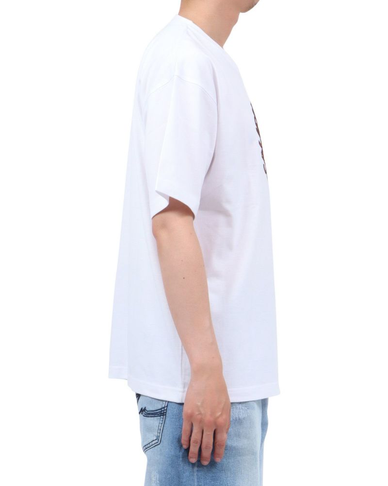 ホワイト：174cm62kg(Lサイズ着用)