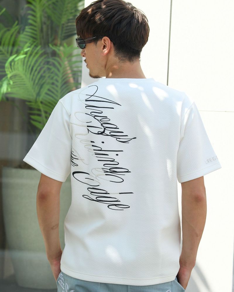 ホワイト：180cm/70kg(Lサイズ着用)