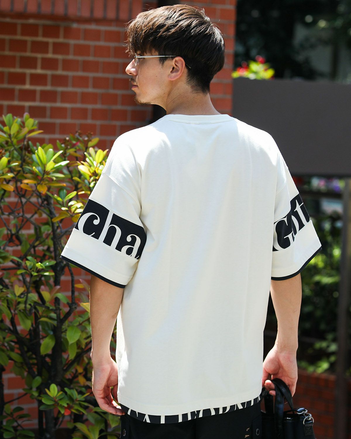 オフホワイト：180cm/70kg(Lサイズ着用)