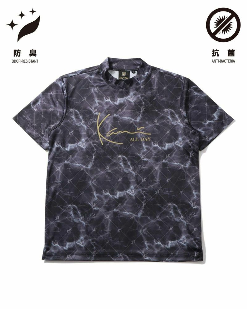 Karl Kani GOLF] 抗菌防臭 総柄 モックネック Tシャツ | PEET ONLINE STORE