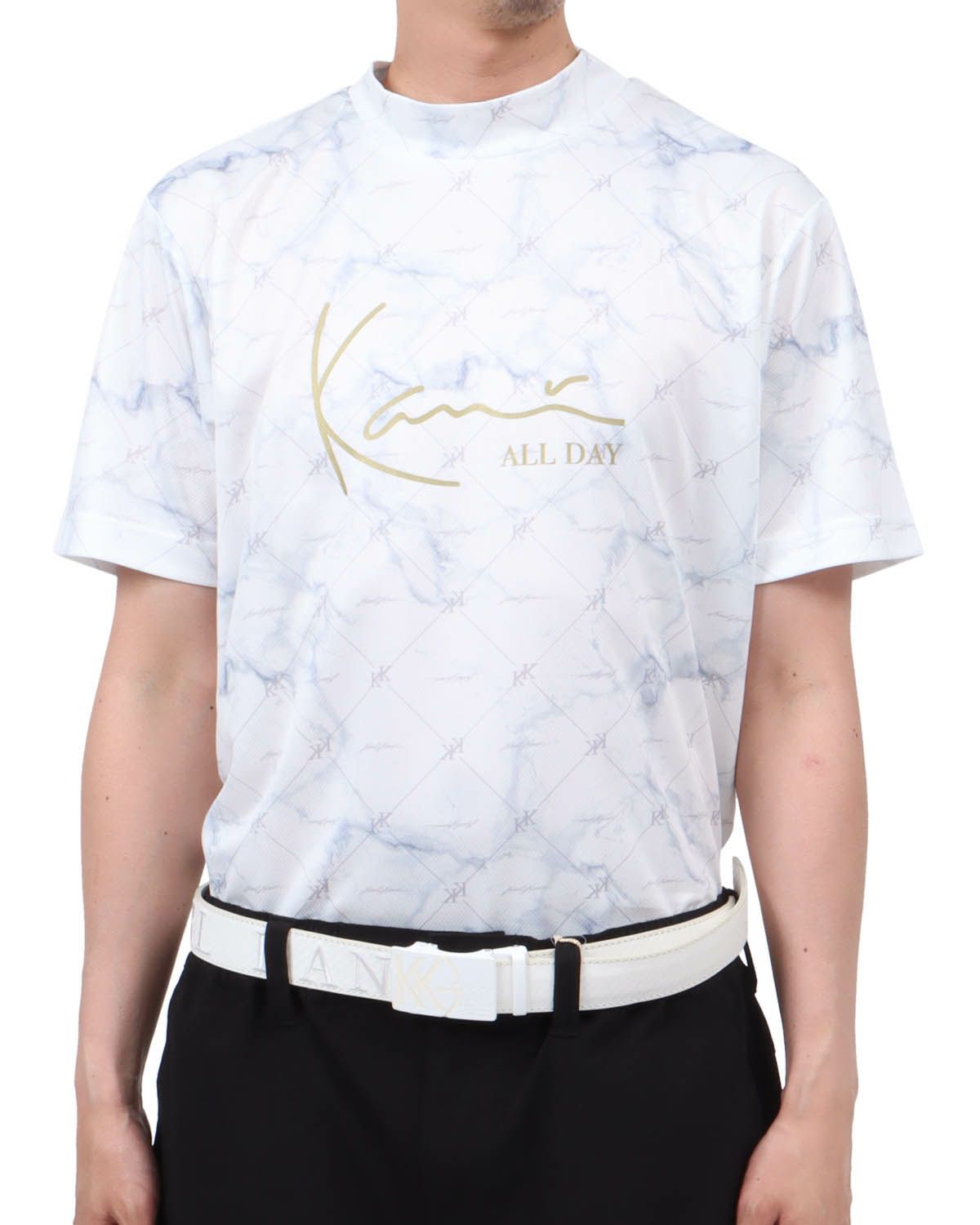 ホワイト：174cm62kg(Lサイズ着用)