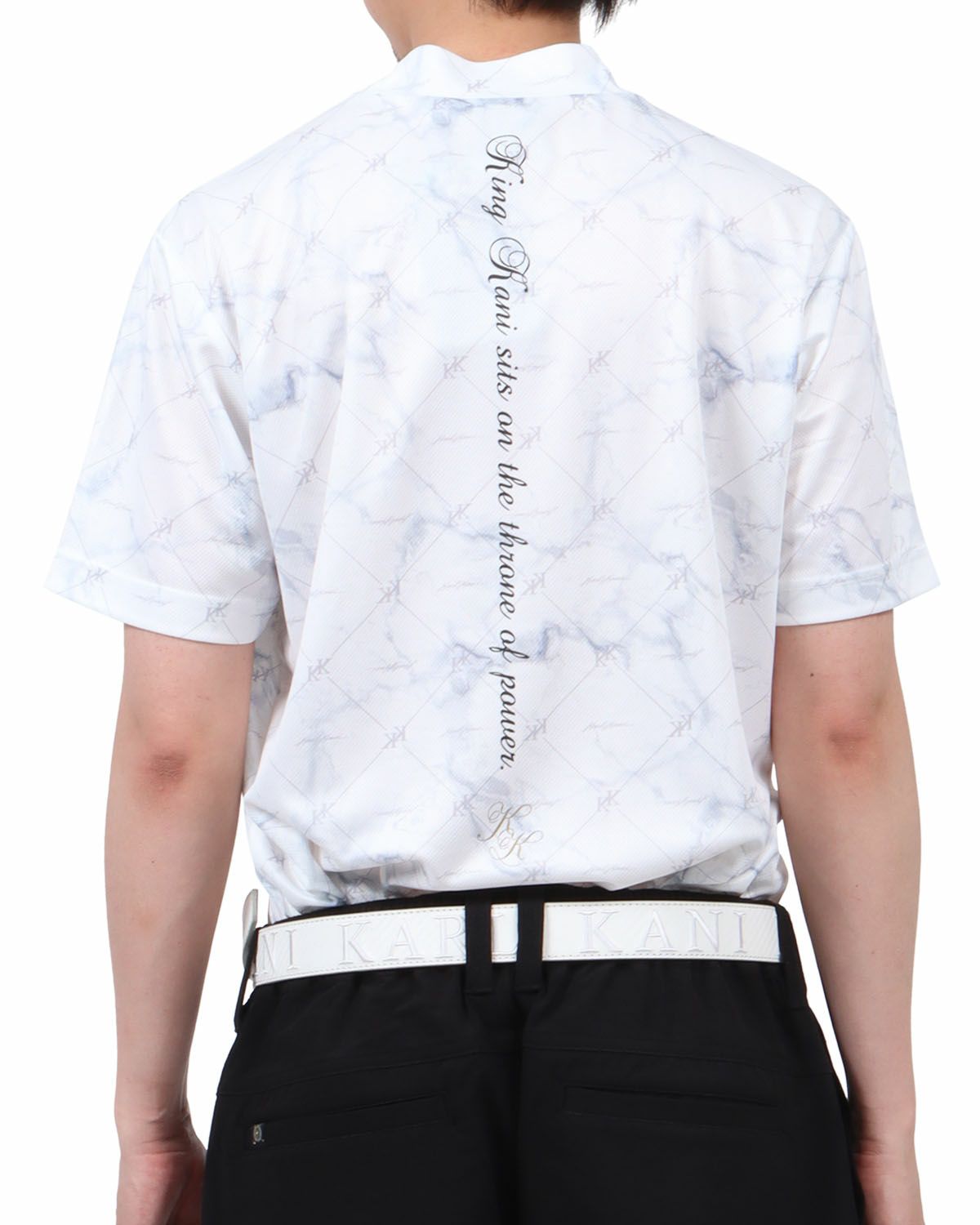 ホワイト：174cm62kg(Lサイズ着用)