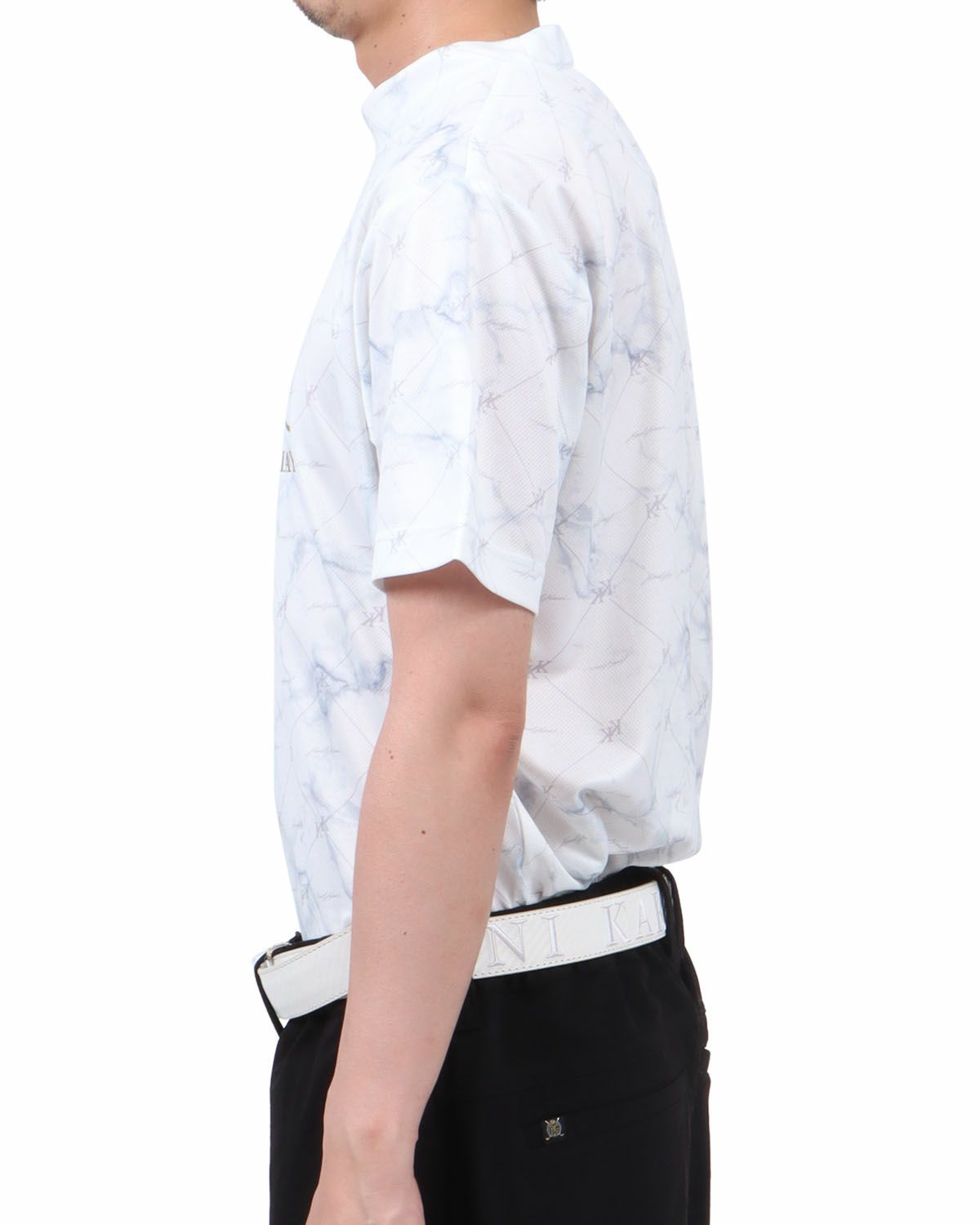 ホワイト：174cm62kg(Lサイズ着用)