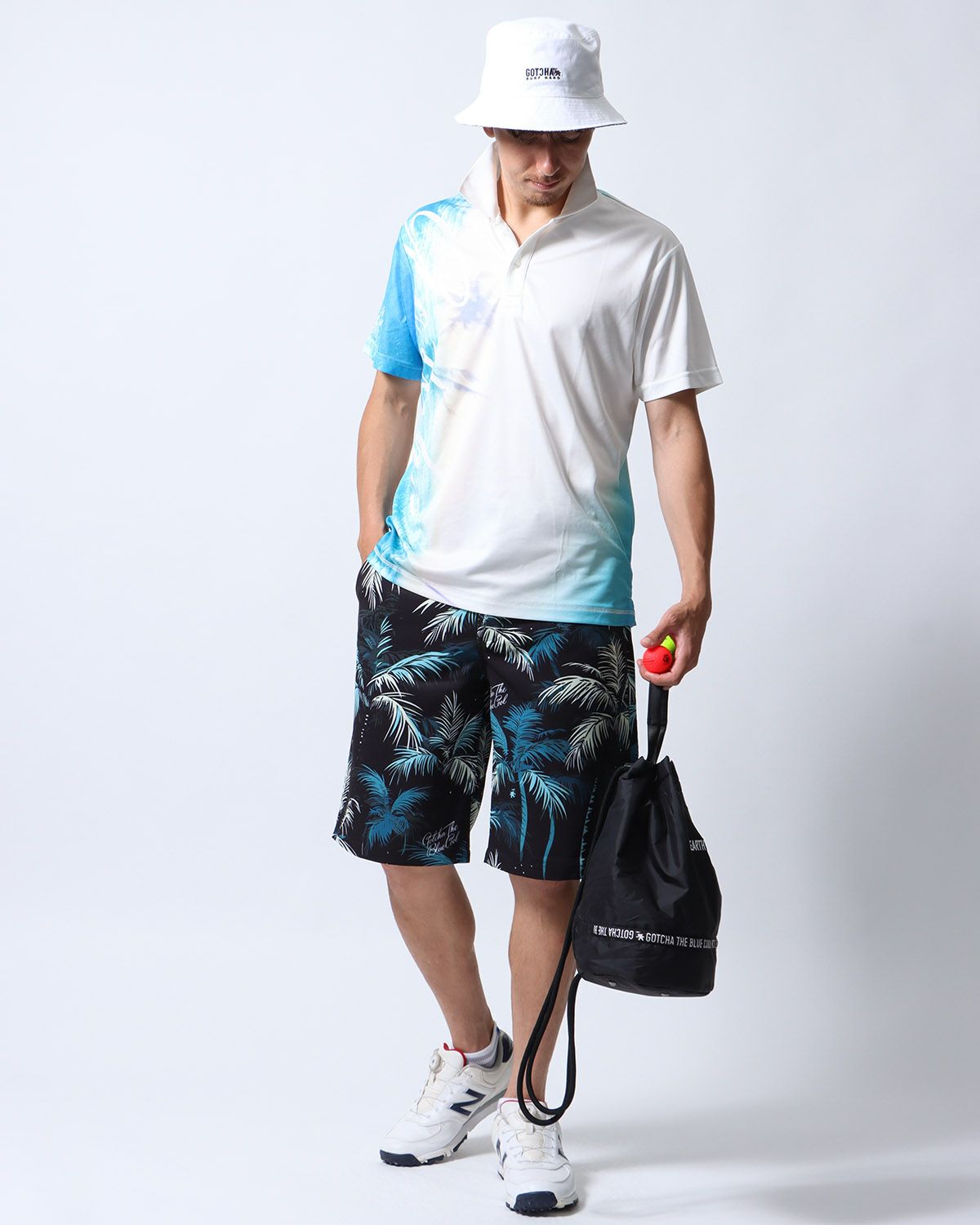 ホワイト：180cm/70kg(Lサイズ着用)