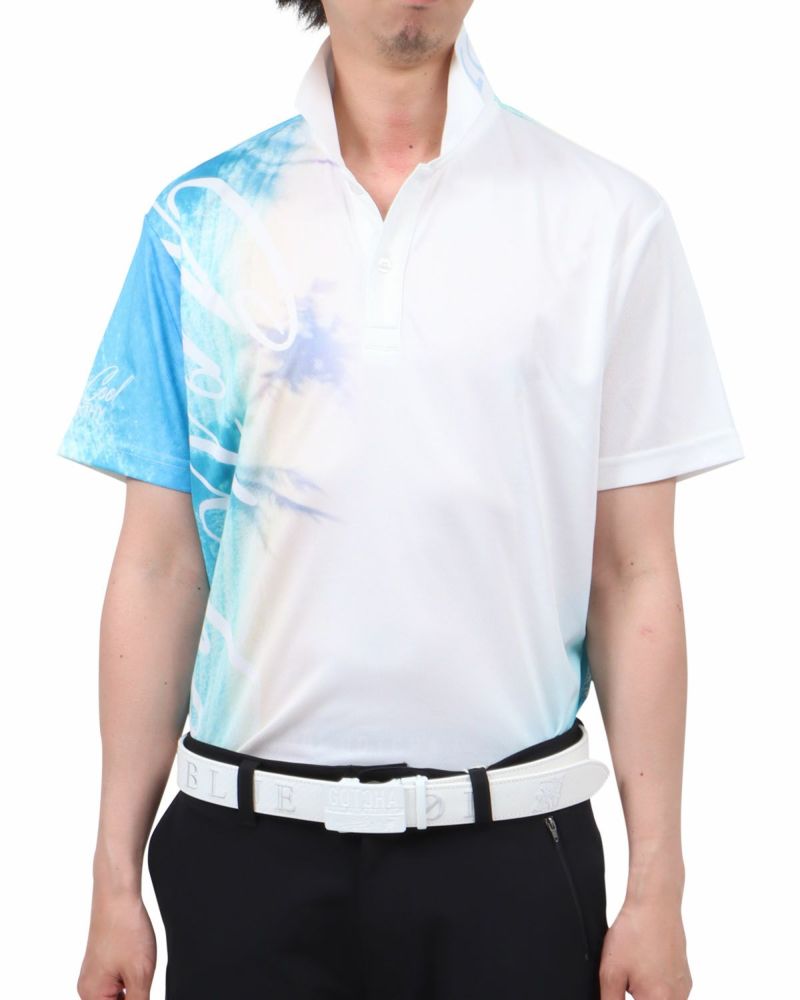 ホワイト：174cm62kg(Lサイズ着用)