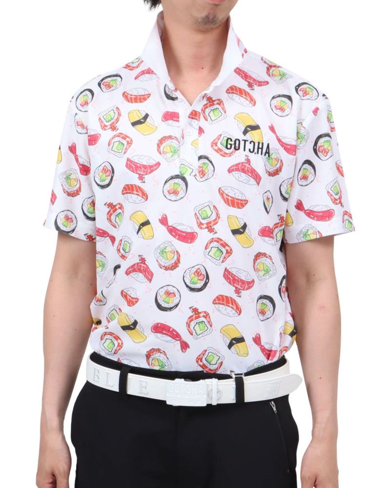 ホワイト：174cm62kg(Lサイズ着用)