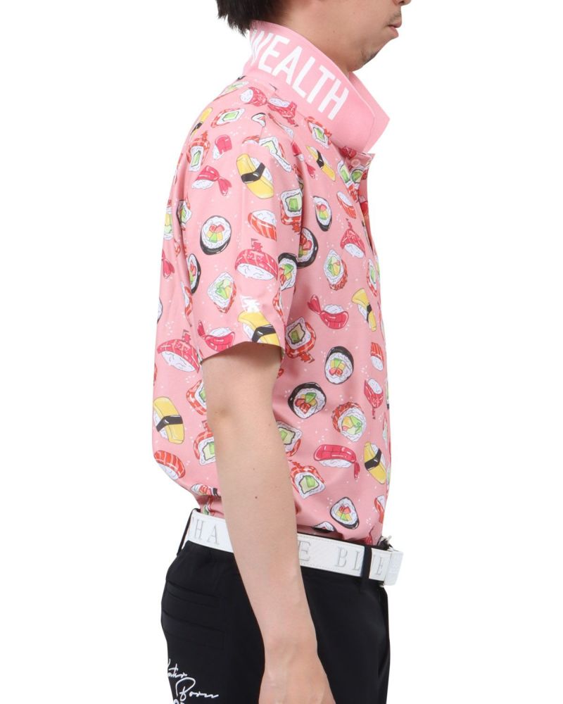 ピンク：174cm62kg(Lサイズ着用)