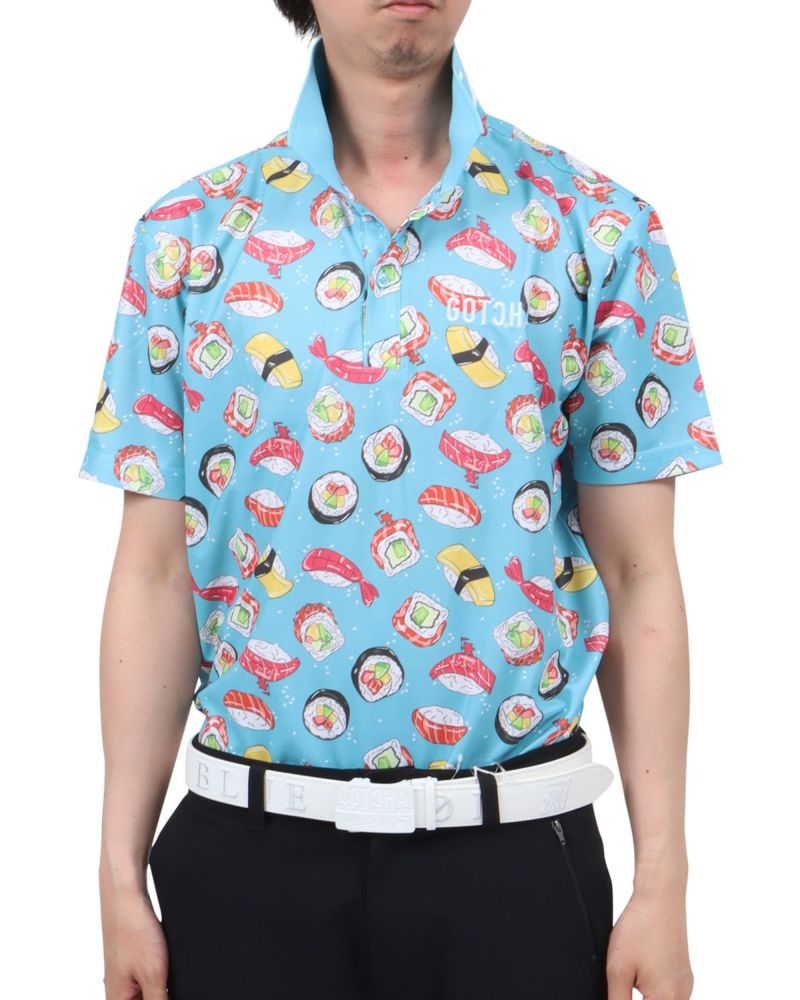 ブルー：174cm62kg(Lサイズ着用)