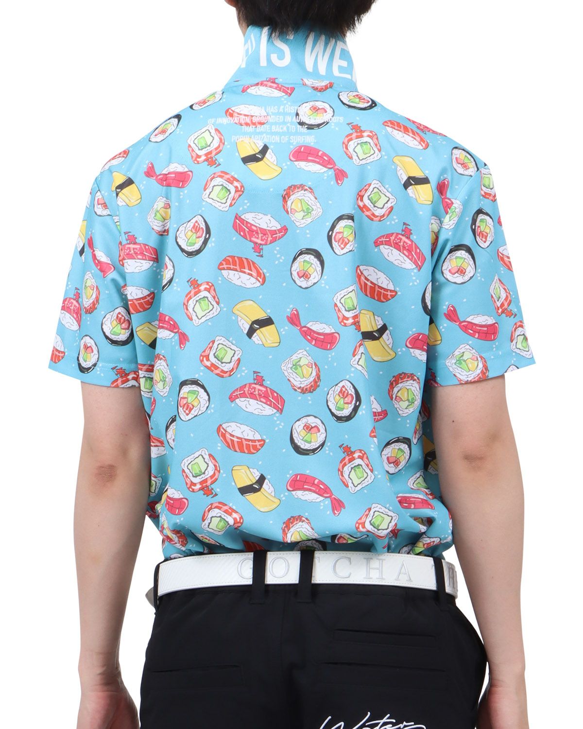 ブルー：174cm62kg(Lサイズ着用)