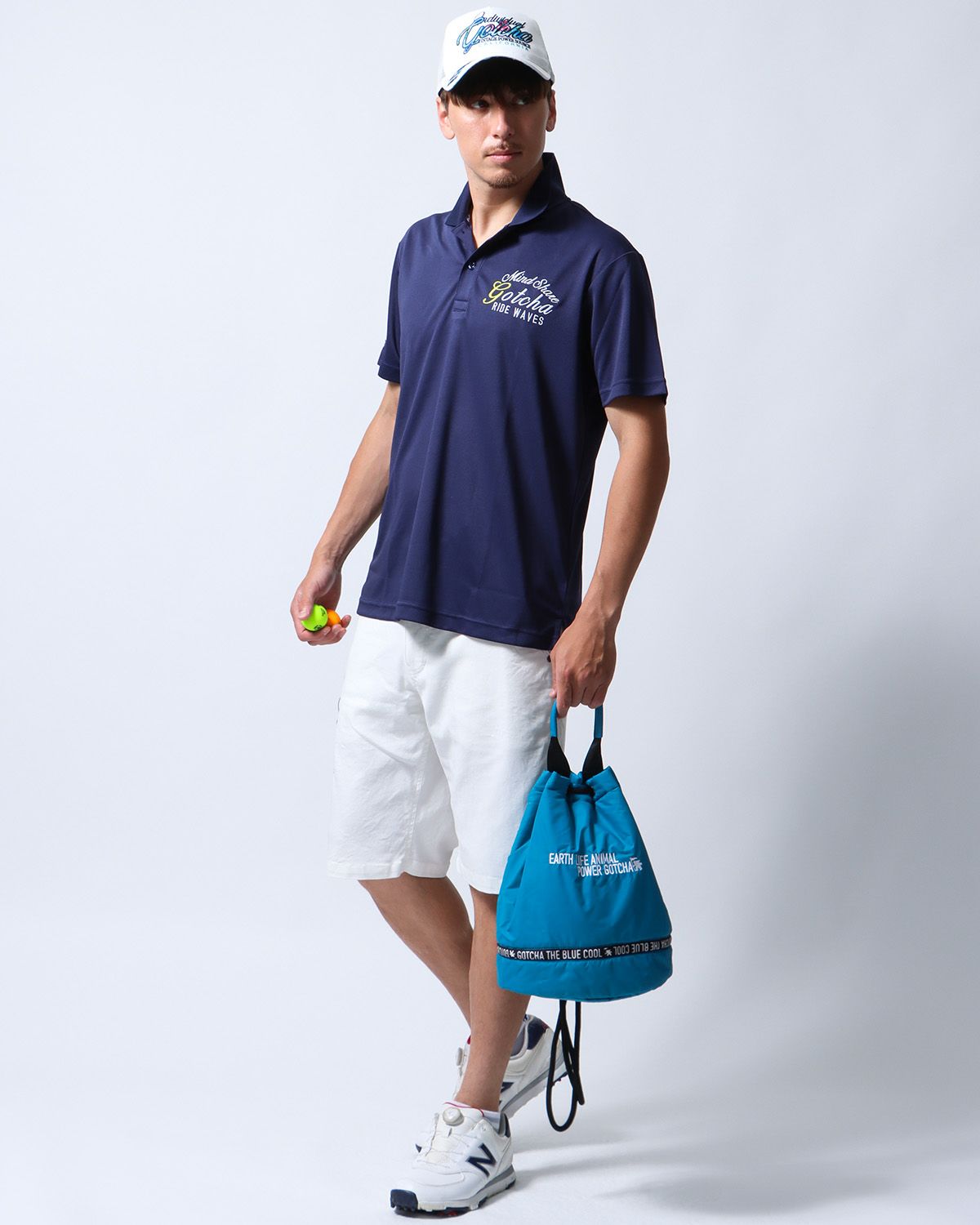 ネイビー：180cm/70kg(Lサイズ着用)