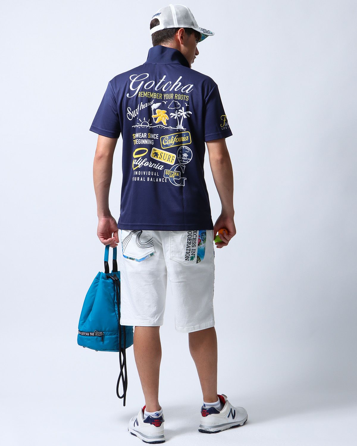 ネイビー：180cm/70kg(Lサイズ着用)