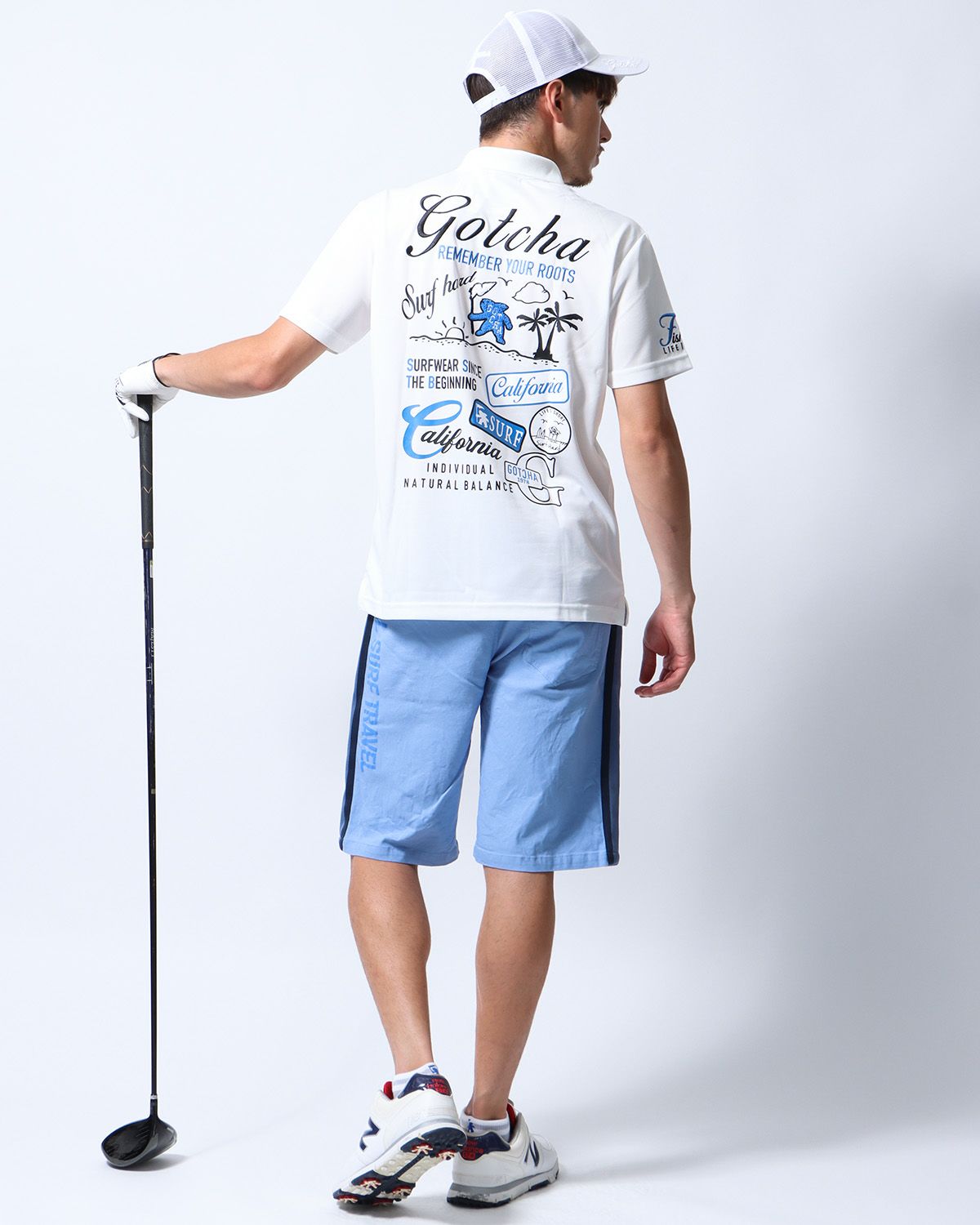 ホワイト：180cm/70kg(Lサイズ着用)