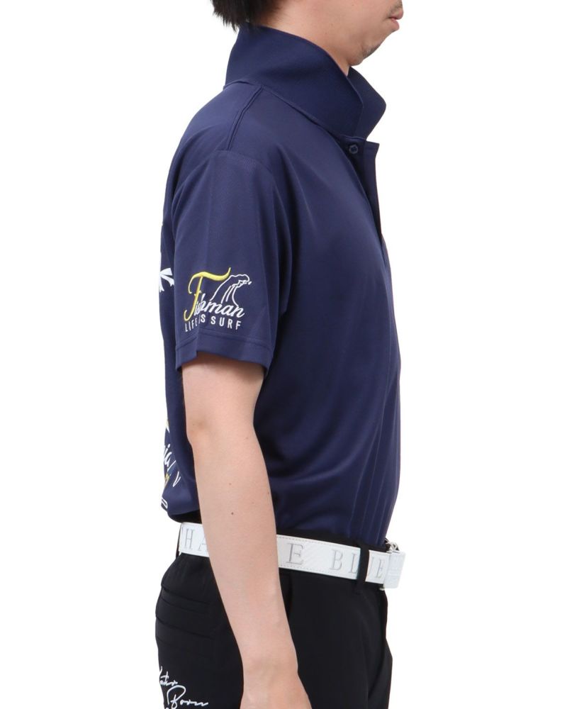 ネイビー：174cm62kg(Lサイズ着用)