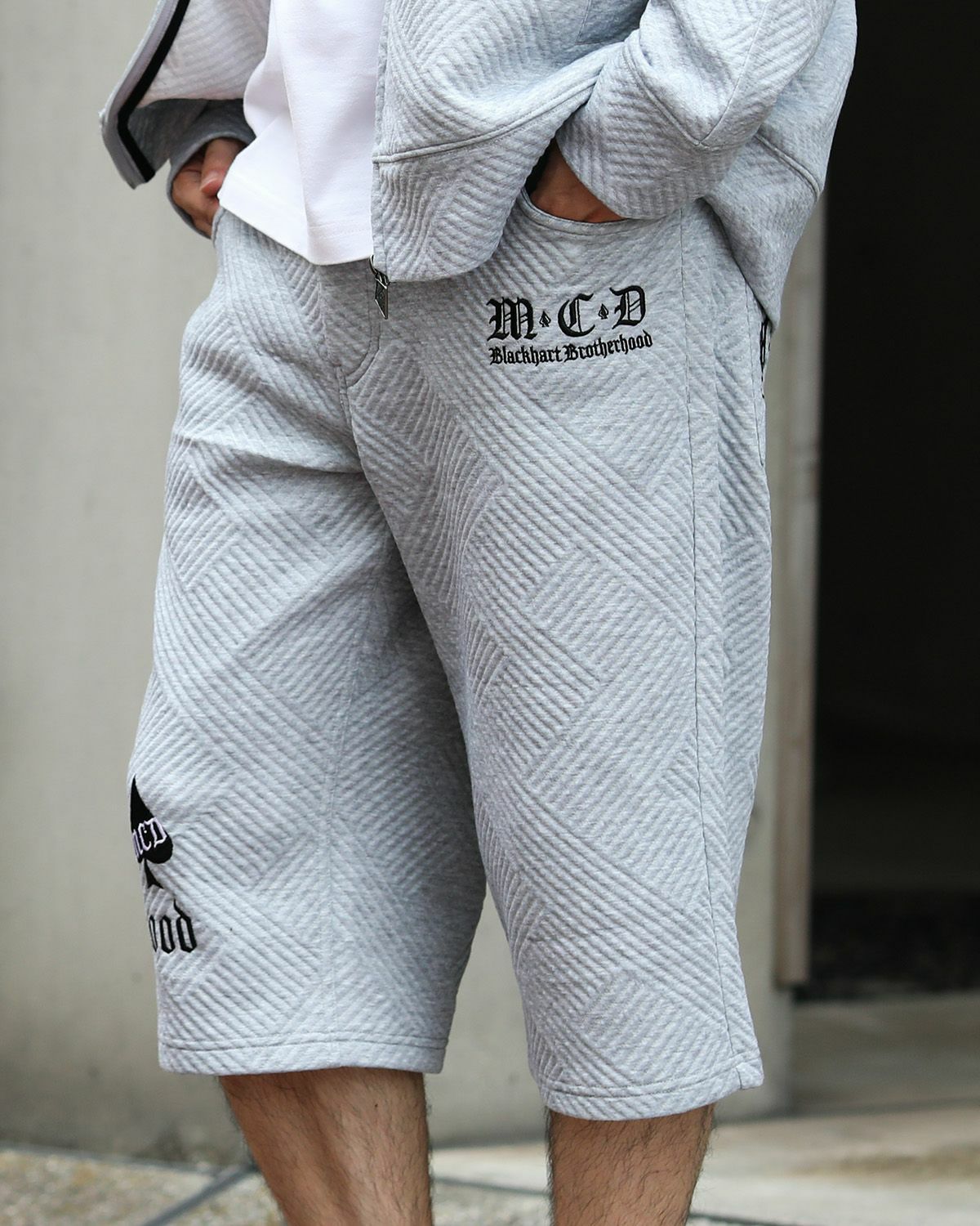 杢グレー:173cm/63kg(Lサイズ着用)