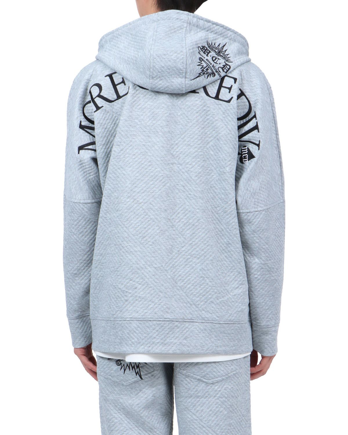 杢グレー：174cm62kg(Lサイズ着用)