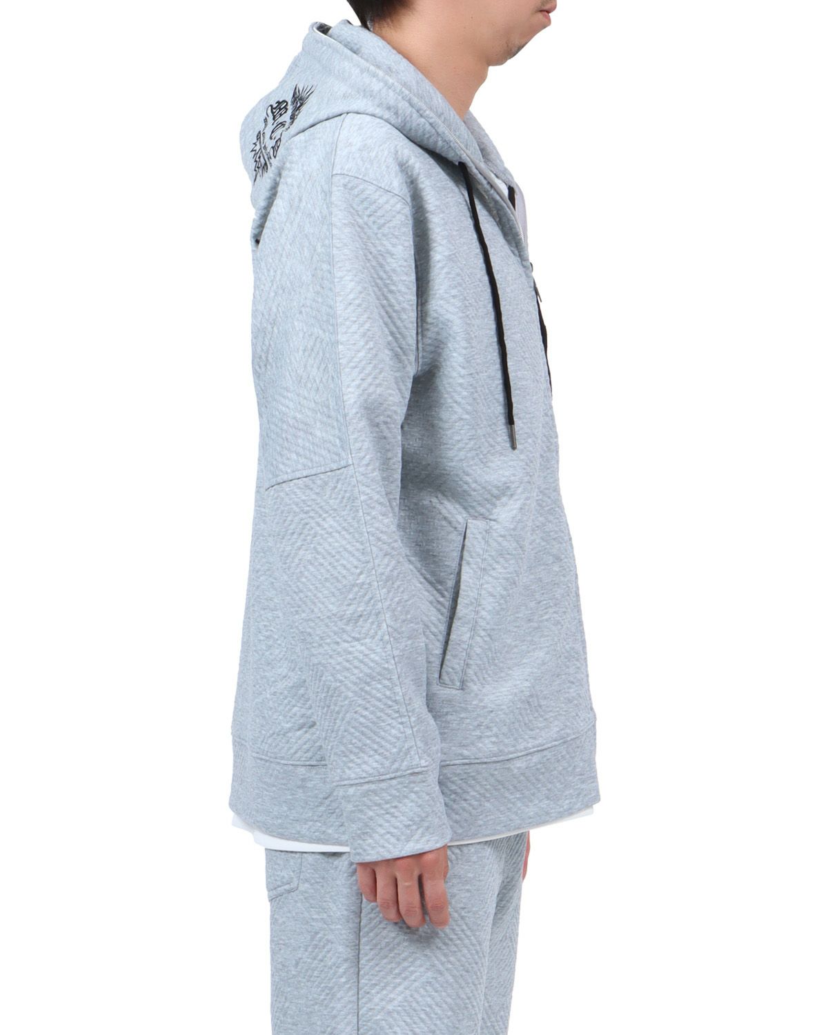 杢グレー：174cm62kg(Lサイズ着用)