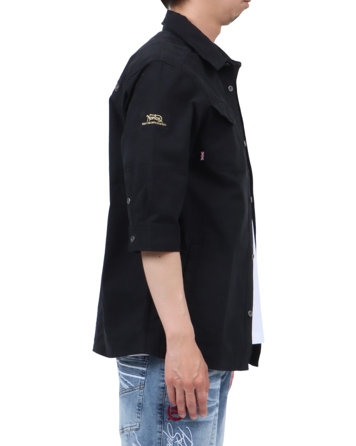 ブラック：174cm62kg(Lサイズ着用)