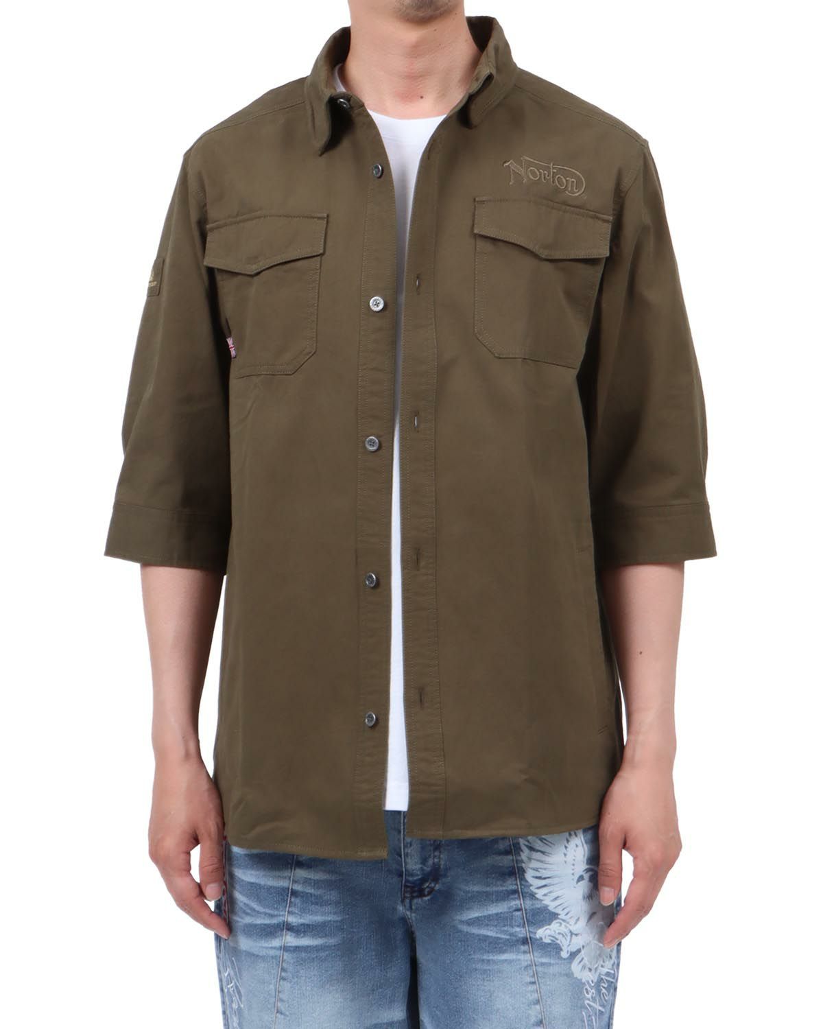 カーキ：174cm62kg(Lサイズ着用)