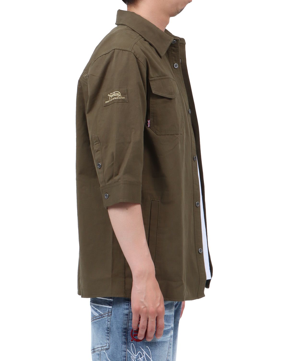 カーキ：174cm62kg(Lサイズ着用)